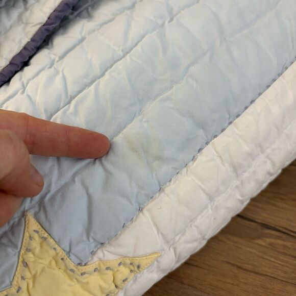 Pottery Barn Kids Blue and Yellow Star Quilt - Picture 4 of 5